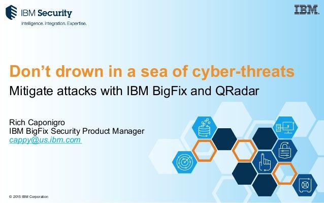 IBM Corporation Logo - Don't Drown in a Sea of Cyberthreats: Mitigate Attacks with IBM BigFi…
