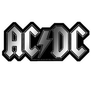 Official AC DC Logo - AC/DC Chrome Logo Sticker New Official ACDC Rock Band Merch | eBay