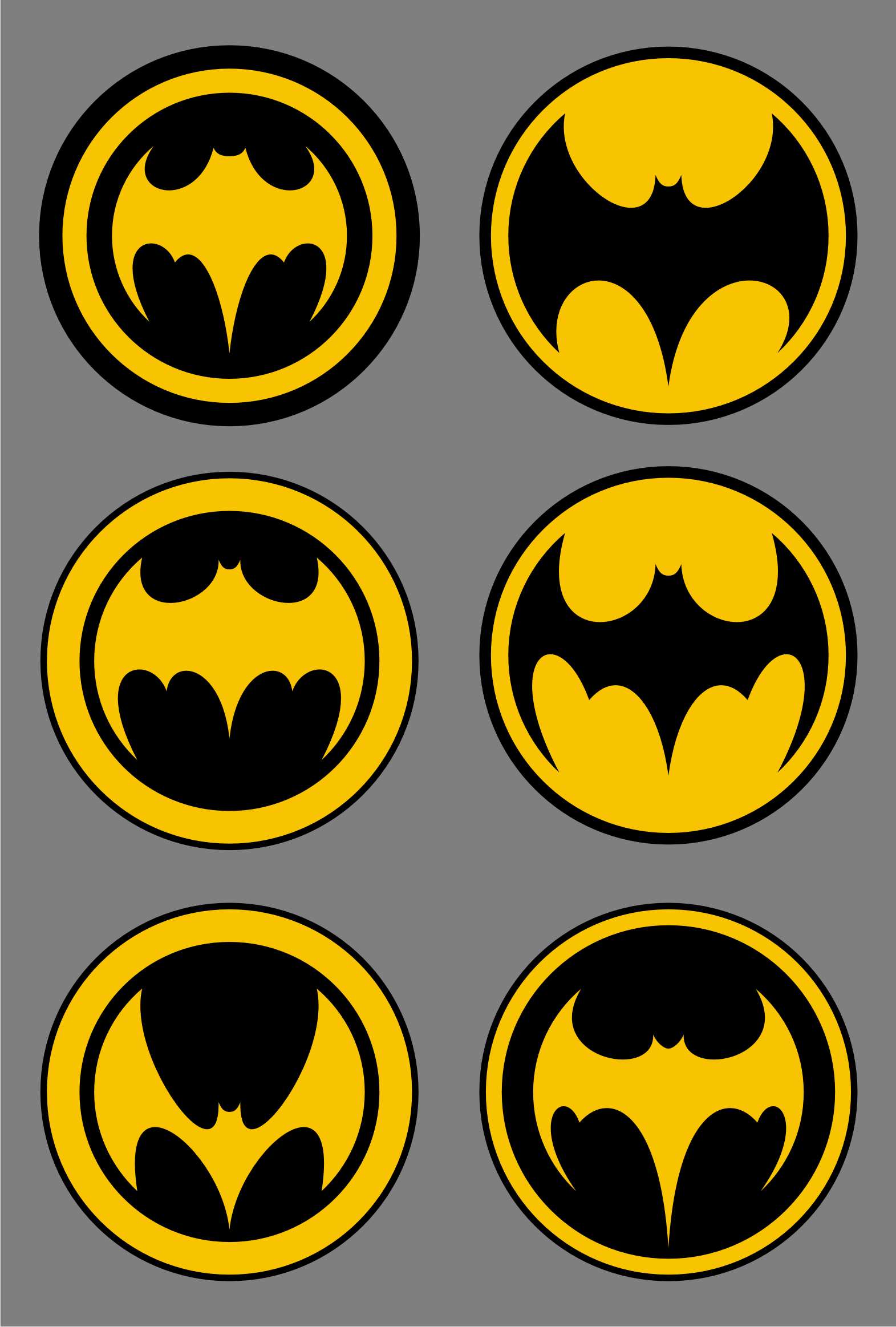 Yellow and Black Batman Logo - Free Free Printable Batman Logo, Download Free Clip Art, Free Clip ...