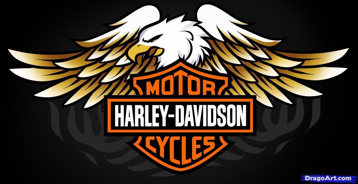 Harley-Davidson Logo - Free Harley Davidson Logos. How To Draw Harley Davidson Logo
