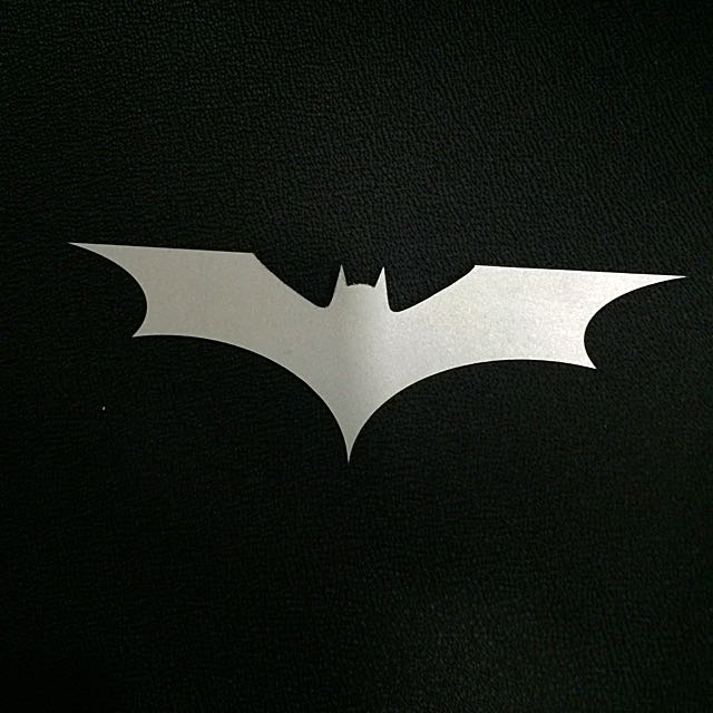 Small Batman Logo - Batman Logo ' The Dark Knight' Metal Plate Small 6 Inch