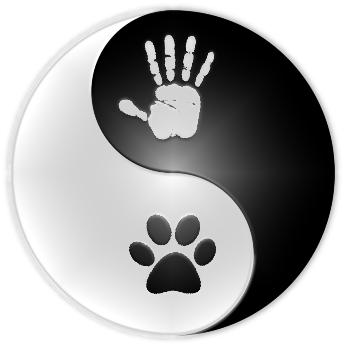 Hand Paw Logo - Hand To Paw Canine Wellness