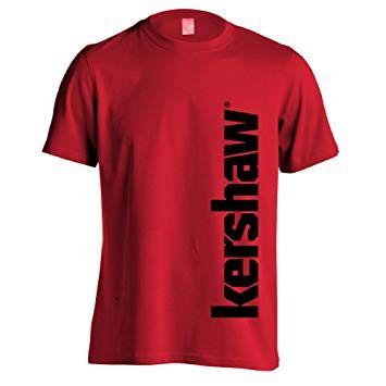 Red Crew Logo - Kershaw Logo Medium Short Sleeve Tee Shirt; Basic Red Crew Neck T ...