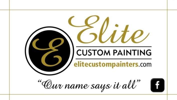 Custom Painting Logo - Elite Custom Painting. Construction. Home Office Décor Remodel