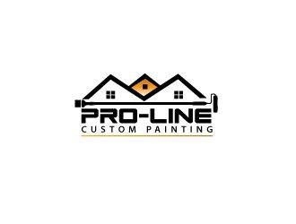 Custom Painting Logo - Pro-Line Custom Painting logo design - Freelancelogodesign.com