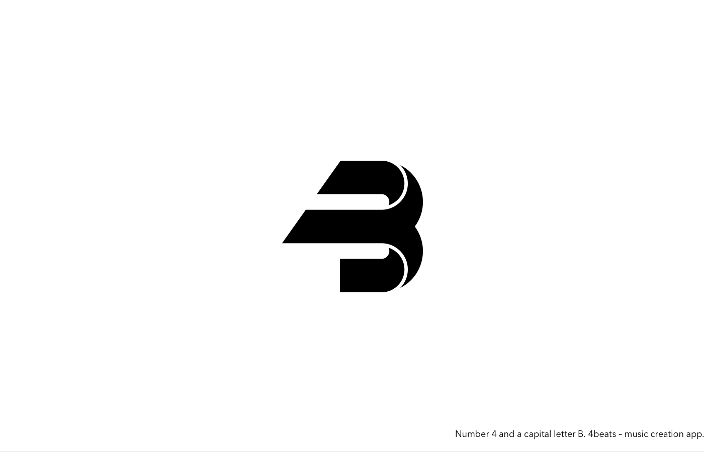 Black and White B Logo - Dimiter Petrov