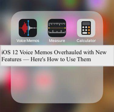 Google Voice iPhone App Logo - iOS 12 Voice Memos Overhauled with New Features — Here's How to Use ...