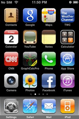 Google Voice iPhone App Logo - iPhone OS 3