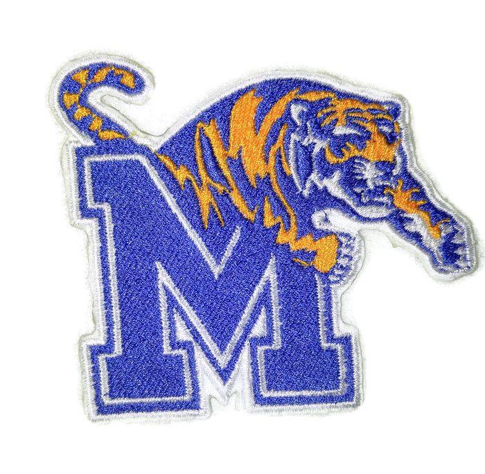 Tiger C Logo - Memphis Tigers State Logo Iron On Patch Vision Mall
