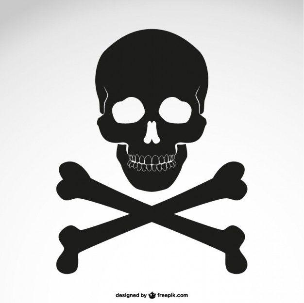 Crossed Bones Logo - Crossed bones skull icon Vector | Free Download