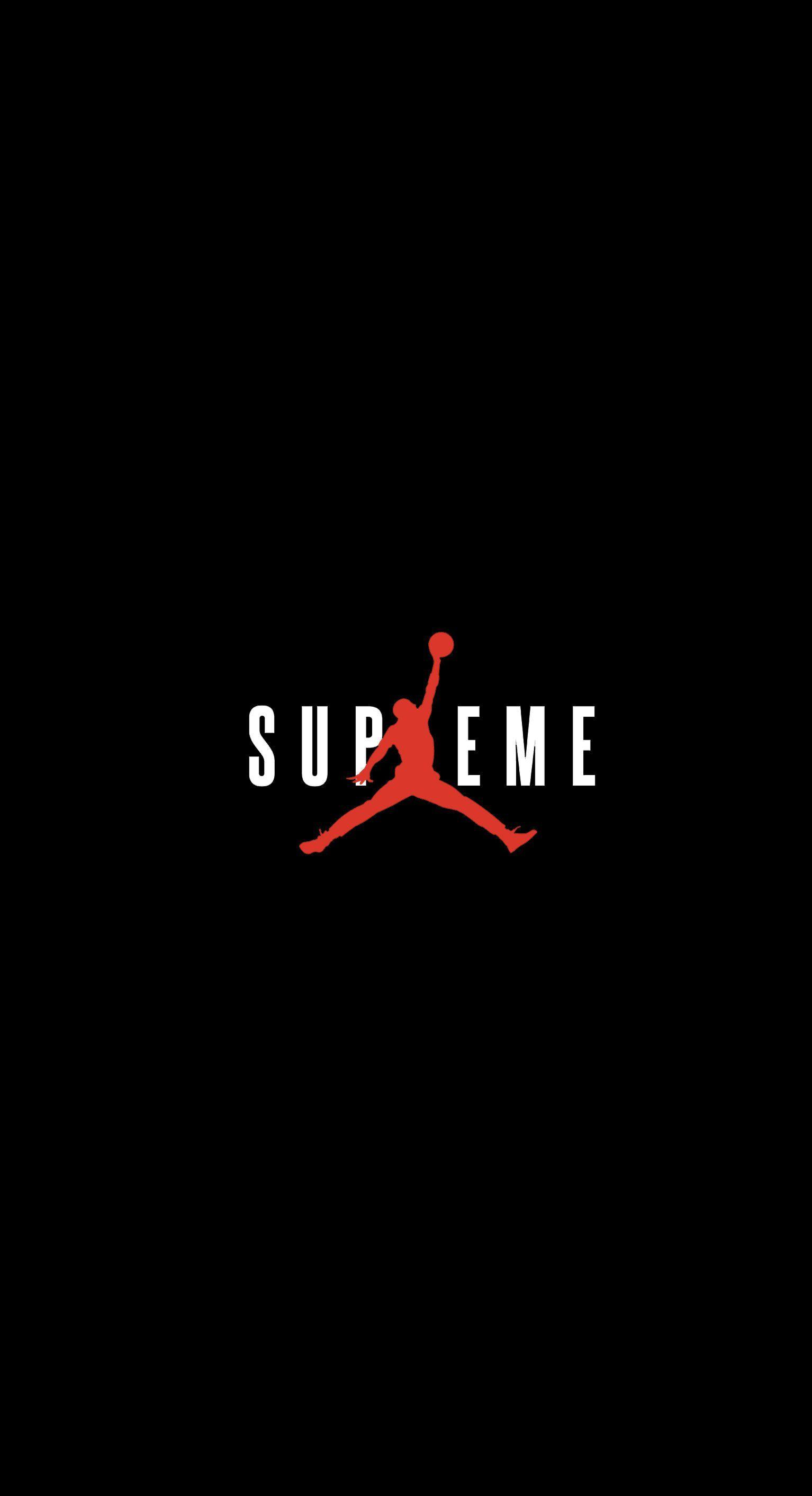 Jordan Lit Logo - Supreme x Jordan Wallpaper : streetwear - Streetwear Wallpapers ...
