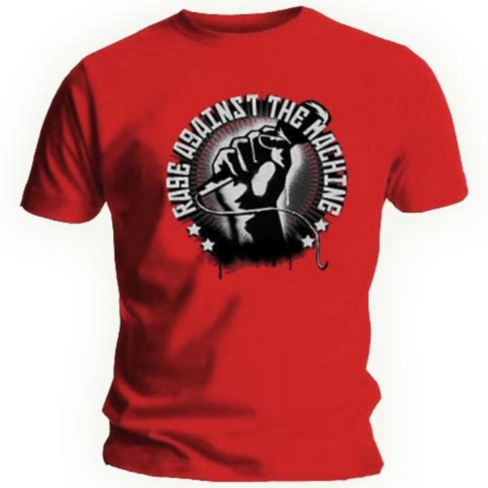 Rage Against the Machine Official Logo - Official T Shirt RAGE AGAINST THE MACHINE Mic Check M