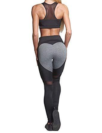 Heart Shaped Fitness Logo - Women's Heart Shaped Fitness Leggings Yoga Pants Hot! Workout Ankle