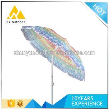 Rainbow Pattern Logo - Custom Logo Print Rainbow Pattern Bali Beach Umbrella For Outdoors