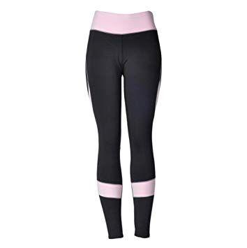 Heart Shaped Fitness Logo - LHWY Women Skinny Leggings Mid Waist Elastic Yoga Fitness Sports