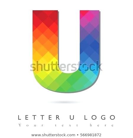 Rainbow Pattern Logo - Letter U Logo Design Letter U Logo Design Concept In Rainbow Mosaic
