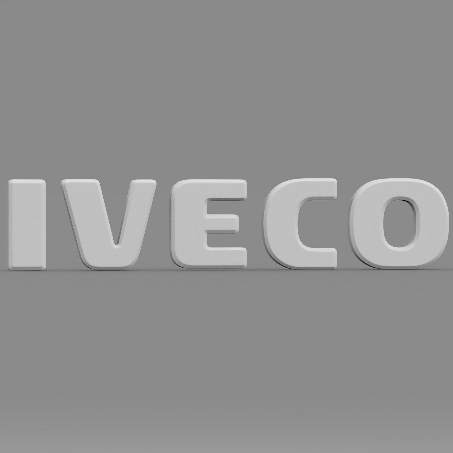 Iveco Logo - Iveco logo 3D Model in Parts of auto 3DExport