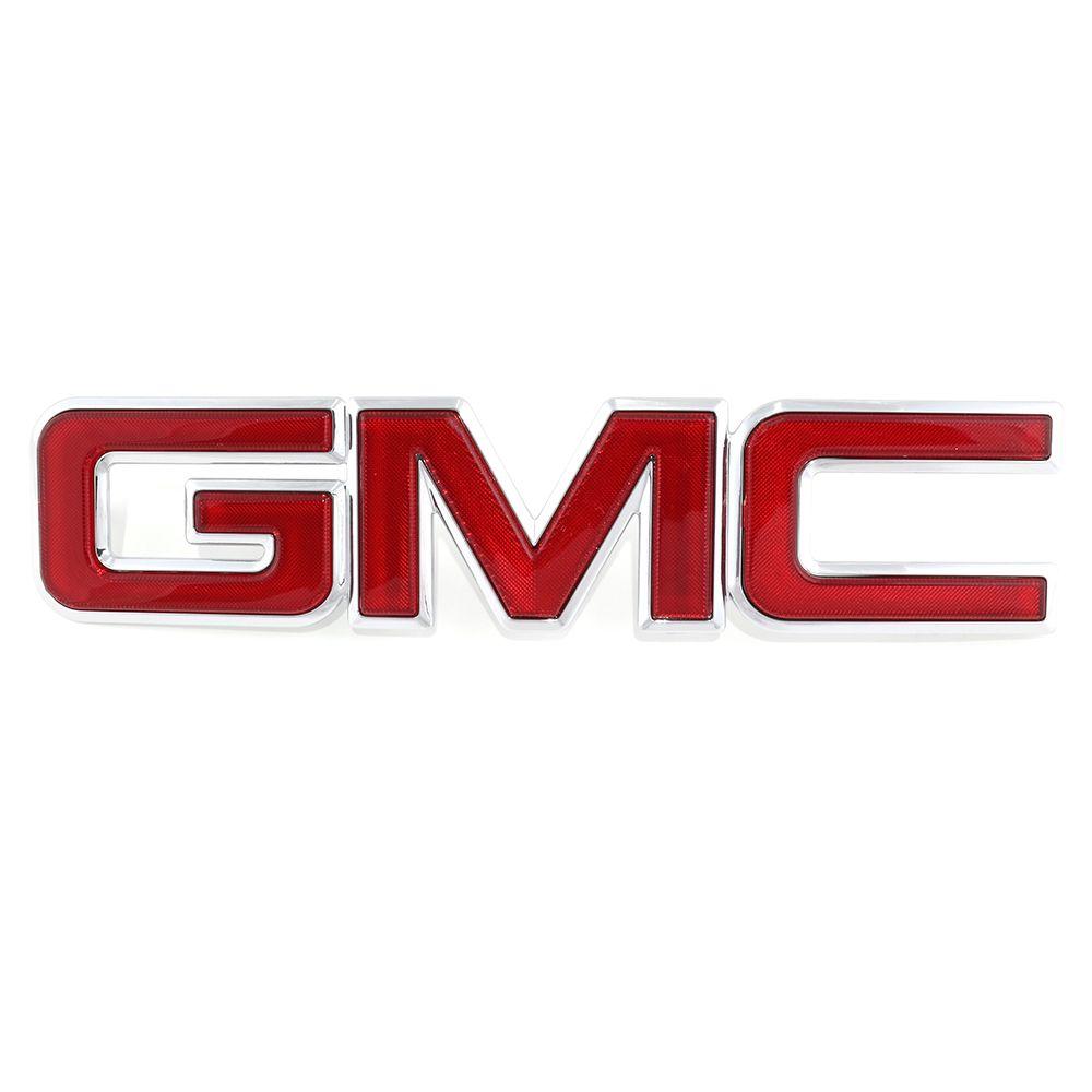 New GMC Logo - OEM NEW Front Grille GMC Emblem Nameplate Chrome Red 95-05 Astro ...