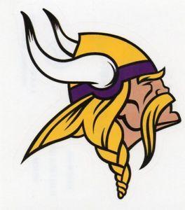 NFL Vikings Logo - MINNESOTA VIKINGS NFL LOGO STICKER! | eBay