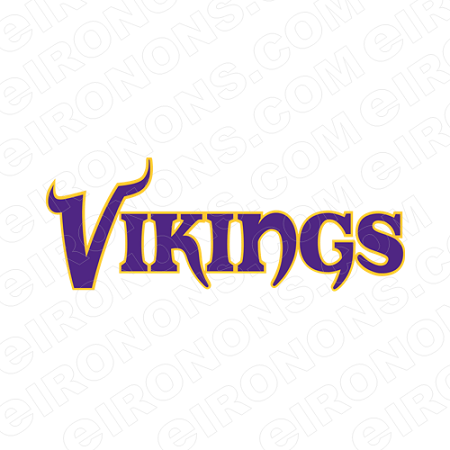 NFL Vikings Logo - MINNESOTA VIKINGS LOGO SPORTS NFL FOOTBALL T-SHIRT IRON-ON TRANSFER ...