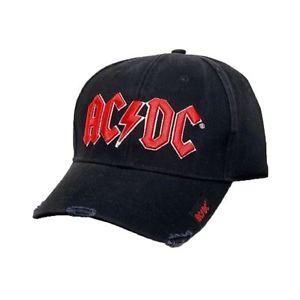 Official AC DC Logo - Official AC/DC Logo Black Baseball Cap Hat - One Size Unisex Music ...