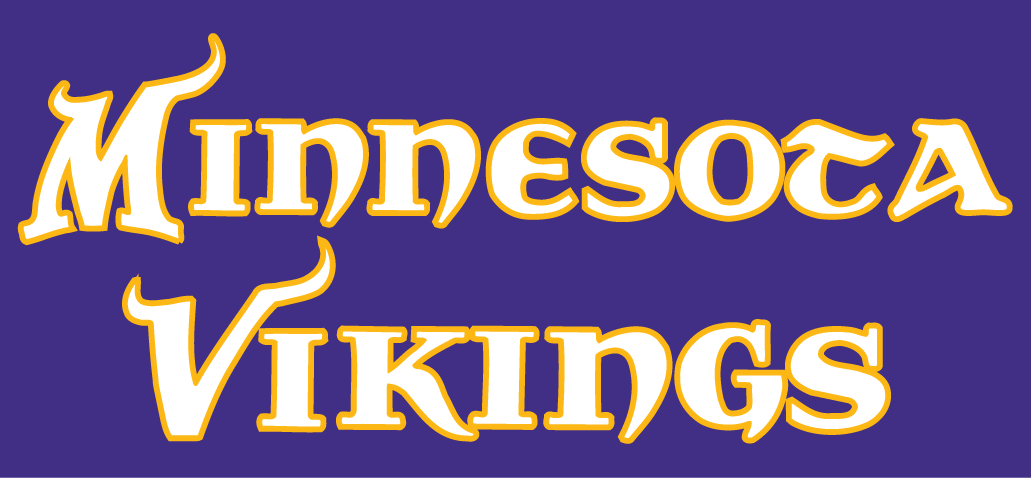 NFL Vikings Logo - Minnesota Vikings Wordmark Logo - National Football League (NFL ...