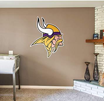NFL Vikings Logo - Amazon.com : Fathead NFL Minnesota Vikings Minnesota Vikings: Logo ...