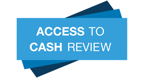 Cash Report Logo - Access to Cash Review Interim Report - Cashless Britain risks ...