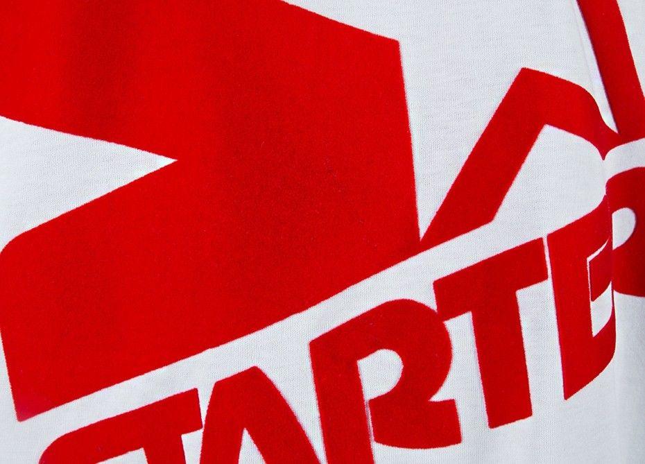 Red Corporate Logo - Starter Tee Shirt Big Logo Corporate (White / Red)