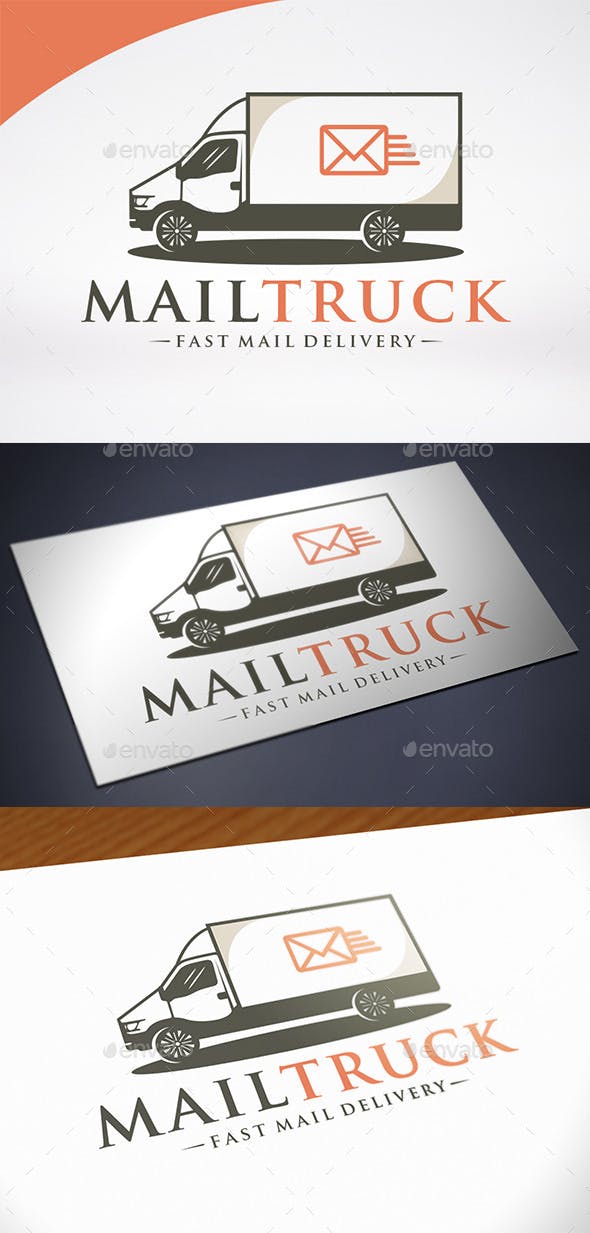 Mail Truck Logo - Mail Truck Logo Template