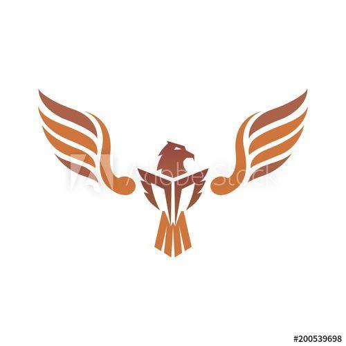 Tan Eagle Logo - eagle logo design with wing - Buy this stock vector and explore ...