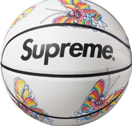 Supreme Basketball Logo - Balls 21208: Supreme Gonz Butterfly Basketball White Box Logo BUY IT