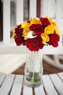Red White and Yellow Flower Logo - Red, Yellow, White Bouquet | Wedding in 2019 | Wedding, Wedding ...