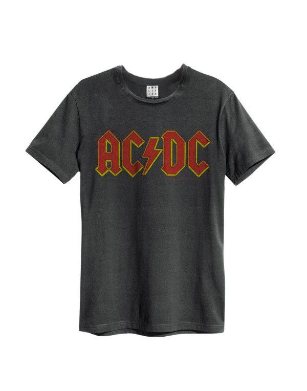 Official AC DC Logo - Official Amplified ACDC Logo Men's Vintage T Shirt