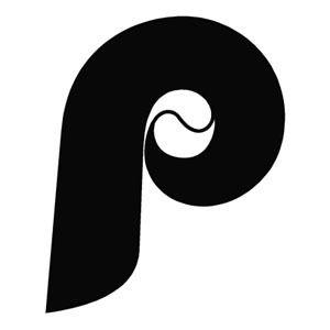 White Phillies Logo - Philadelphia Phillies Logo (1970s 1991) Custom