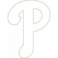 White Phillies Logo - Homemade Philadelphia Phillies light-colored fabric iron on ...