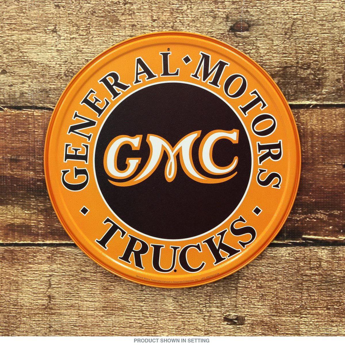Old GMC Logo - General Motors GMC Trucks Tin Sign at Retro Planet