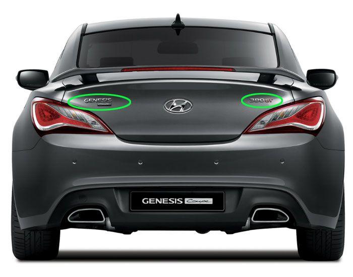 Genesis Coupe Logo - Genesis Coupe 380GT Chrome Rear Trunk Emblem for Hyundai Genesis