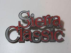 Vintage GMC Truck Logo - Vintage 1983-88 GMC Sierra Classic Emblem Badge Script Trim Metal ...