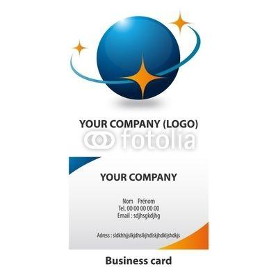 Orange Bird Company Logo - Logo Entreprise, Your Company, Bleu Orange Poster