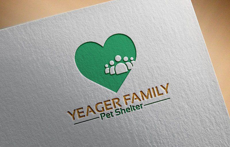Southwestern Design Green Logo - Bold, Playful Logo Design for Yeager Family Pet Shelter / Humane