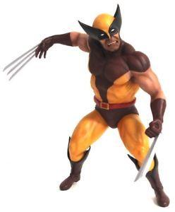 Brown and Yellow Wolverine Logo - Marvel X Men Classic Brown Yellow Wolverine 1 6 Painted 10” Vinyl