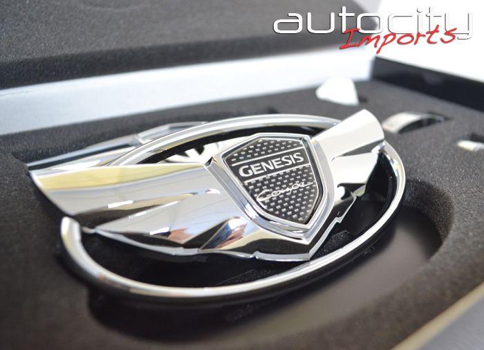 Genesis Coupe Logo - 2010+ Hyundai Genesis Coupe Wing Emblem Kit (Chrome) Sport Compact ...