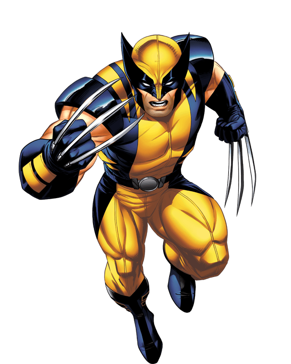 Brown and Yellow Wolverine Logo - The History of the Wolverine Costume - 90s Comics