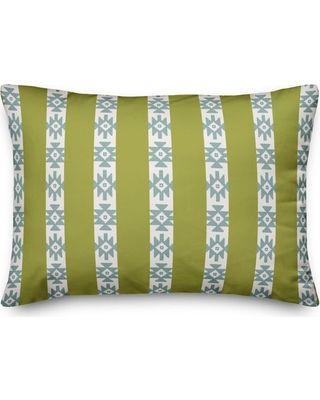 Southwestern Design Green Logo - Shopping Special: Southwestern Pattern in Green and Blue Throw Pillow