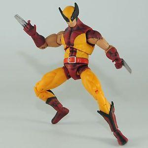 Brown and Yellow Wolverine Logo - 3.75in Comics Series Action Figure Movable X Man:Brown And Yellow