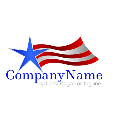 American Flaag Star Logo - American Flag Star Logo Maker