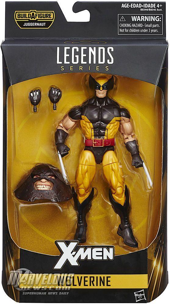 Brown and Yellow Wolverine Logo - Wolverine Brown And Yellow X Men Marvel Legends Juggernaut Series