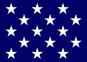 American Flaag Star Logo - 15 Star Flag - (1795-1818) (U.S.)