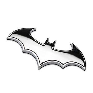 Automotive Car Logo - Batman 3D Chrome Metal Motorcycle Auto Car Logo Sticker Emblem Badge ...